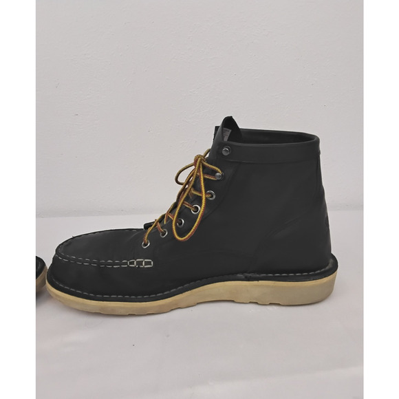 Danner Bull Run Moc Toe Work Boots Men\'s 11.5 Black Steel Toe Lace Up *W4778 main image 16